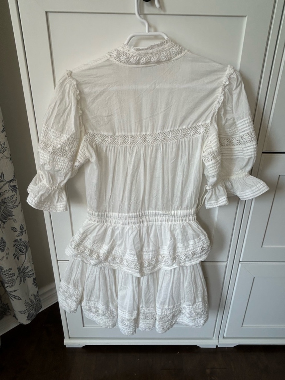 Sunday Best White Lace Tiered Mini Dress - Picture 9 of 12